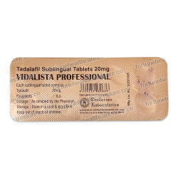 Vidalista Professional 20mg (Tadalafil)